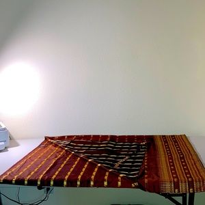 Rossukon Thai silk wrap-around skirt fits most.